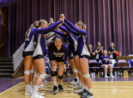 The Western Mustangs volleyball team 